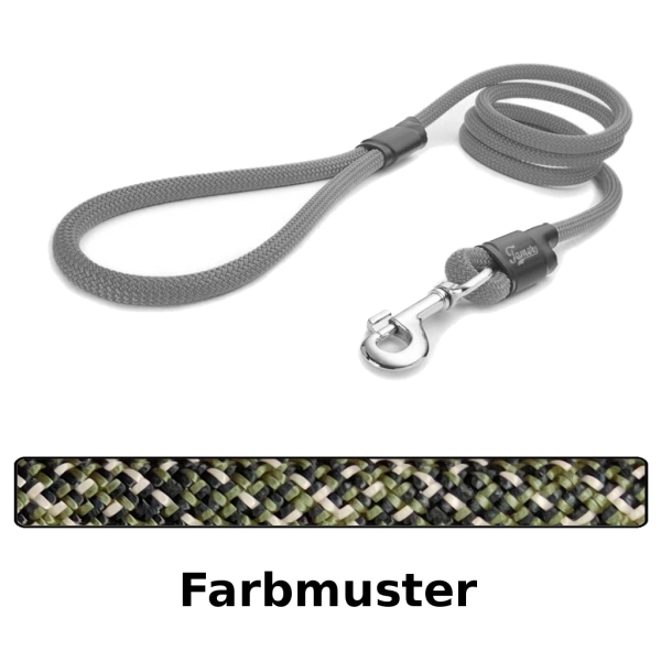 klassische Hundeleine - L - 115cm - military